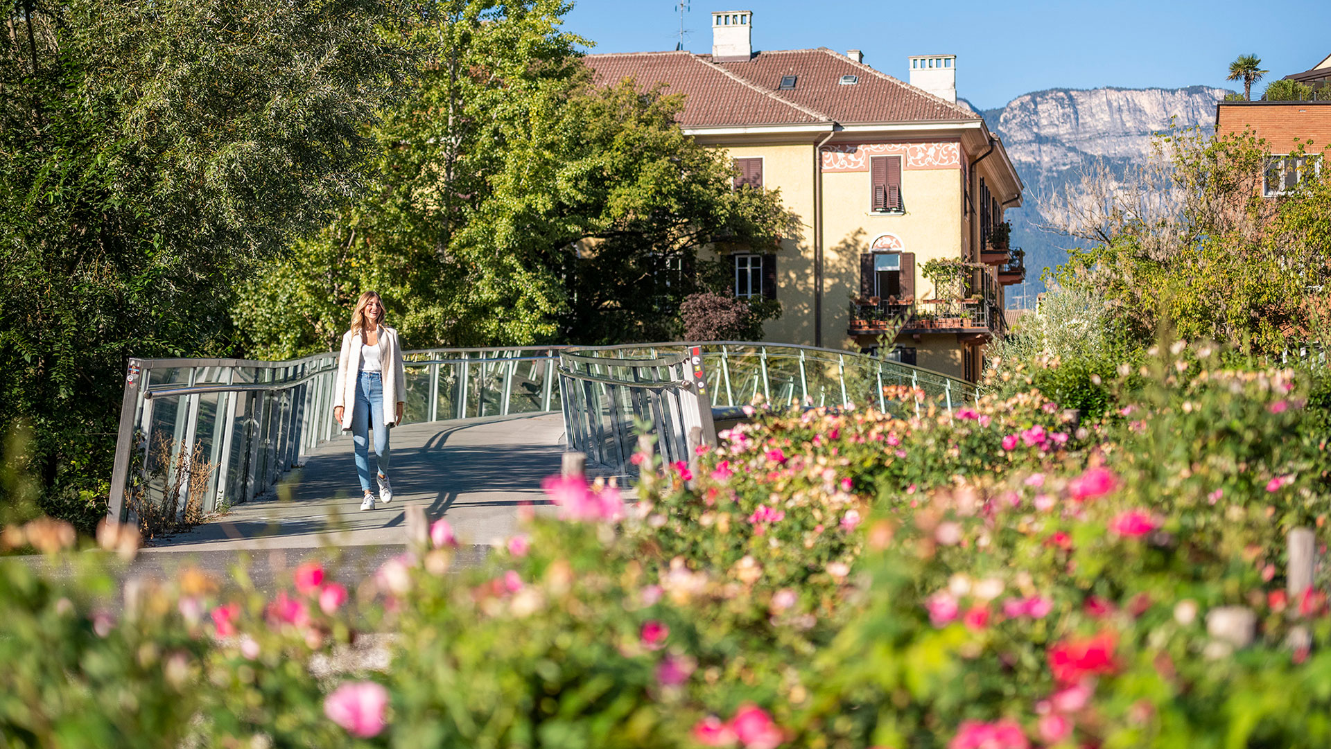 passeggiata in centro a Bolzano immerso nel verde