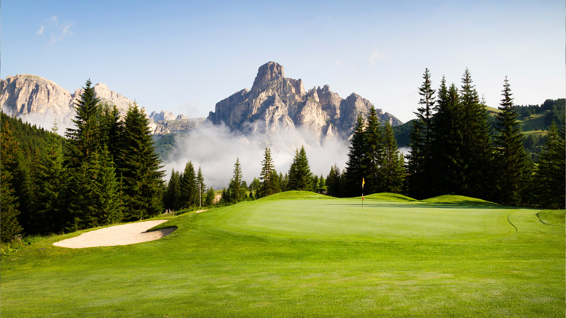 Golfplatz in Alta Badia, Südtirol