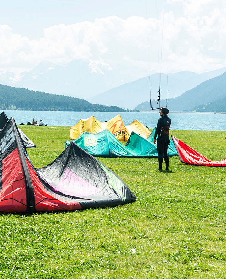 Wassersport am Reschensee