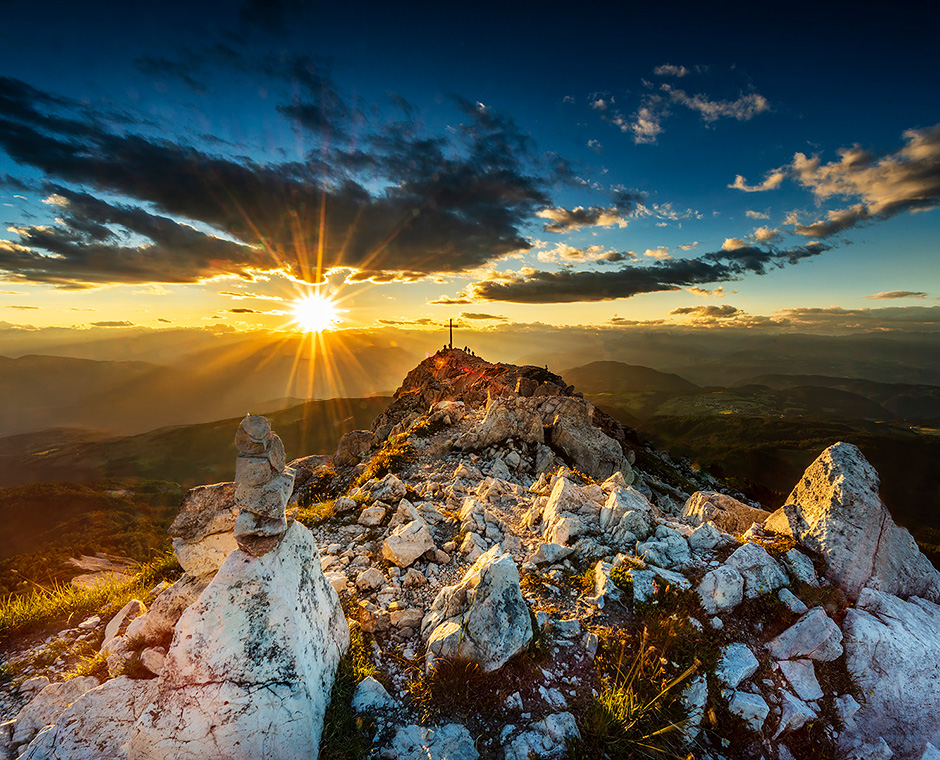 Sonnenuntergang am Weißhorn