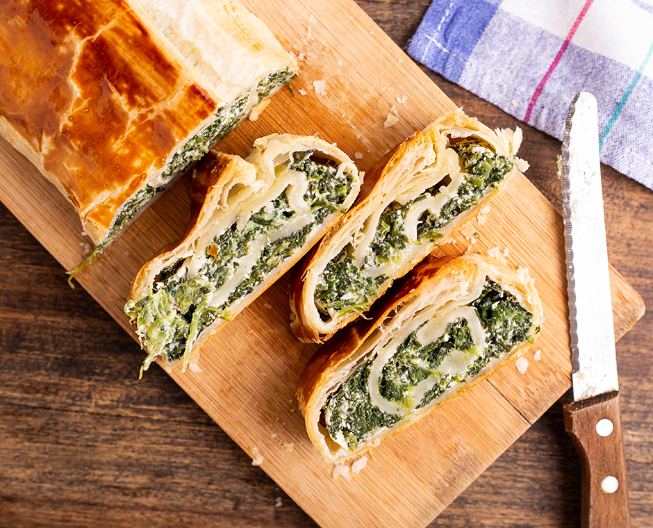 Strudel salato pancetta cavolo cappuccio