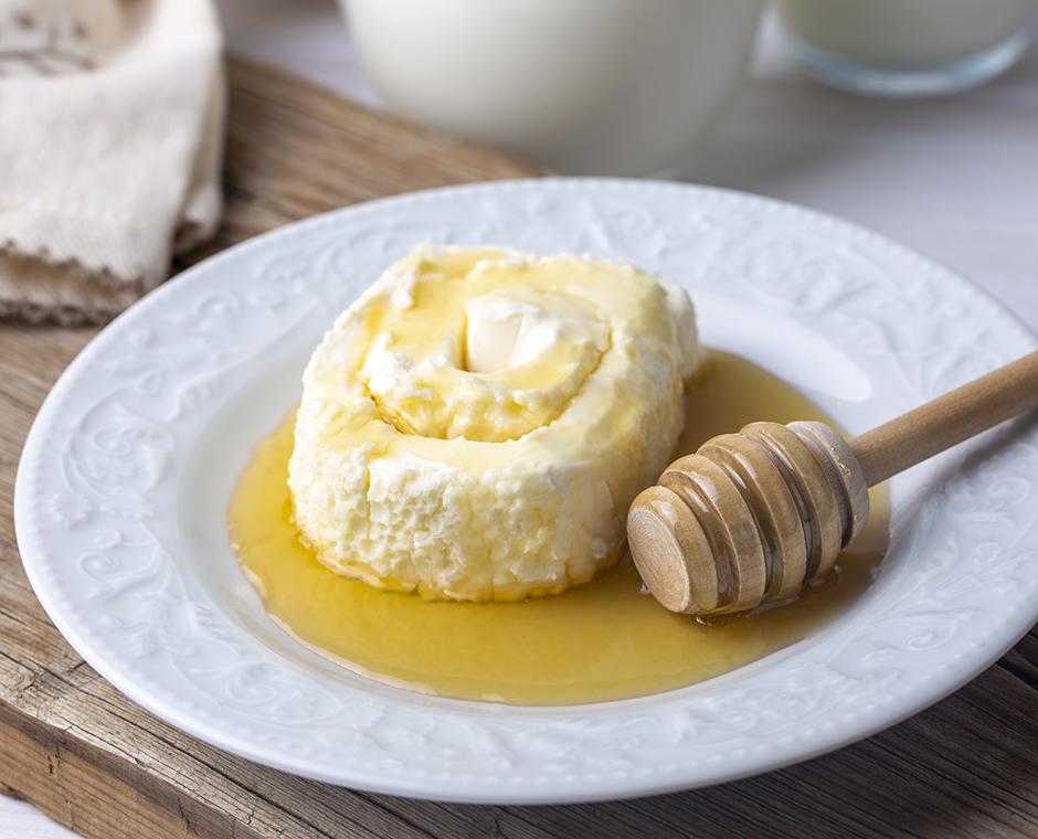 Parfait di miele e tarassaco