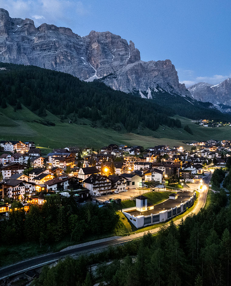val badia vista serale san cassiano